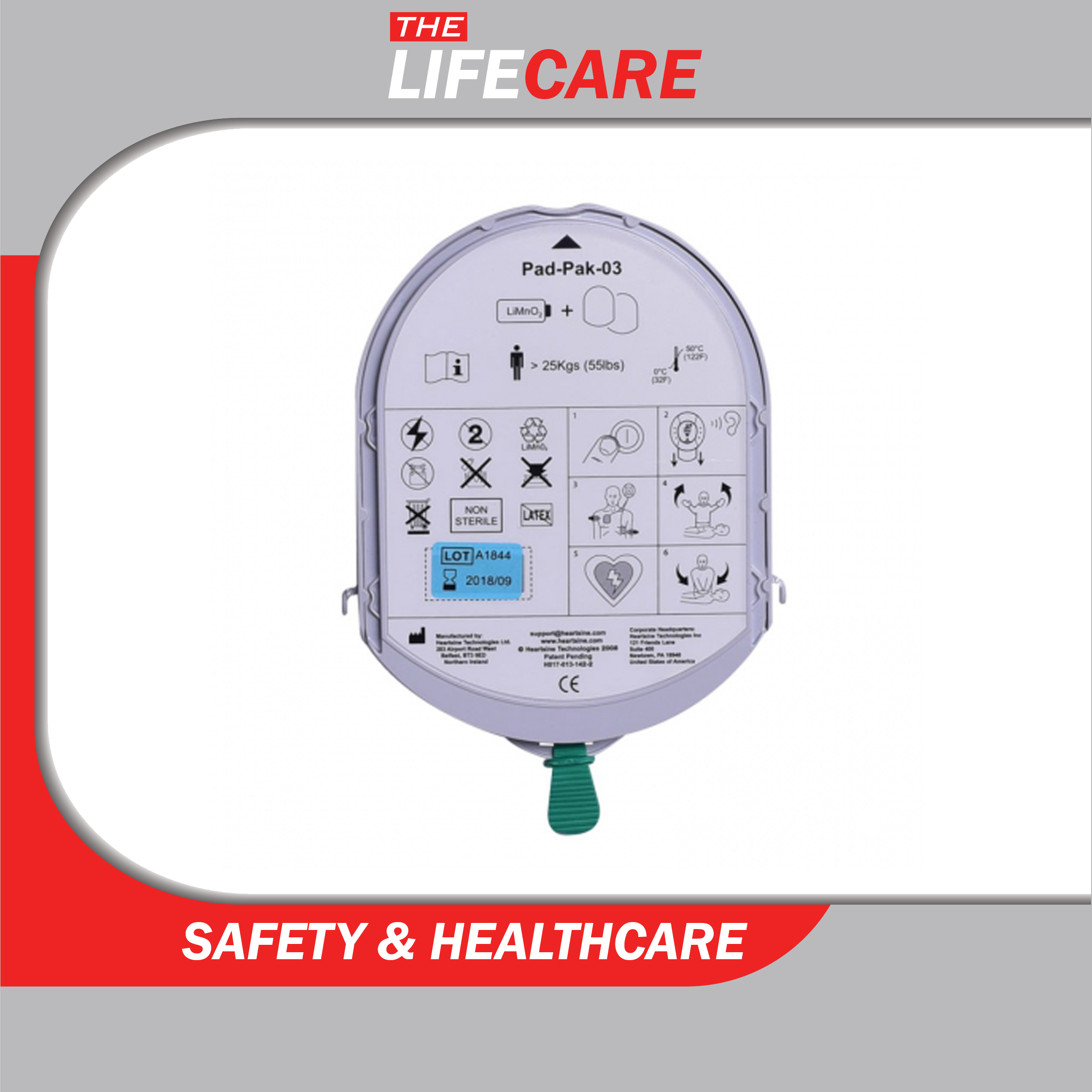 Heartsine AED Adult Pad-Pak